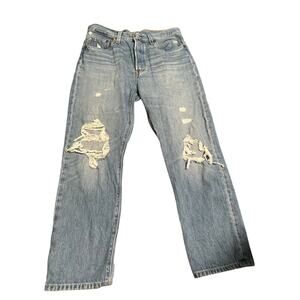 Levi's 501 Button Fly Jeans, Perfectly Distressed, Women's Size 29x26